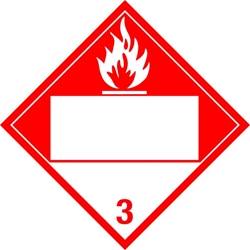 320BL Combustible Blank Placard Placard,Dot Placards,Hazmat,shipping,Combustible Blank Panel placards, hazard class 3 placards, dot placards, placards,Combustible Blank Panel