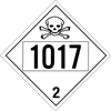 210S Pre Numbered Toxic Gas Toxic per numbered placards, hazard class 2 placards, dot placards, placards, Toxic placards