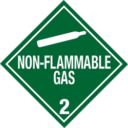 220 Non Flammable Gas Placard Placard,Dot Placards,Hazmat,shipping,Non-Flammable Gas 2 worded placards, hazard class 2 placards, dot placards, placards