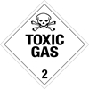 210 Toxic Gas Placard Placard,Dot Placards,Hazmat,shipping,Toxic Gas 2 worded placards, hazard class 2 placards, dot placards, placards